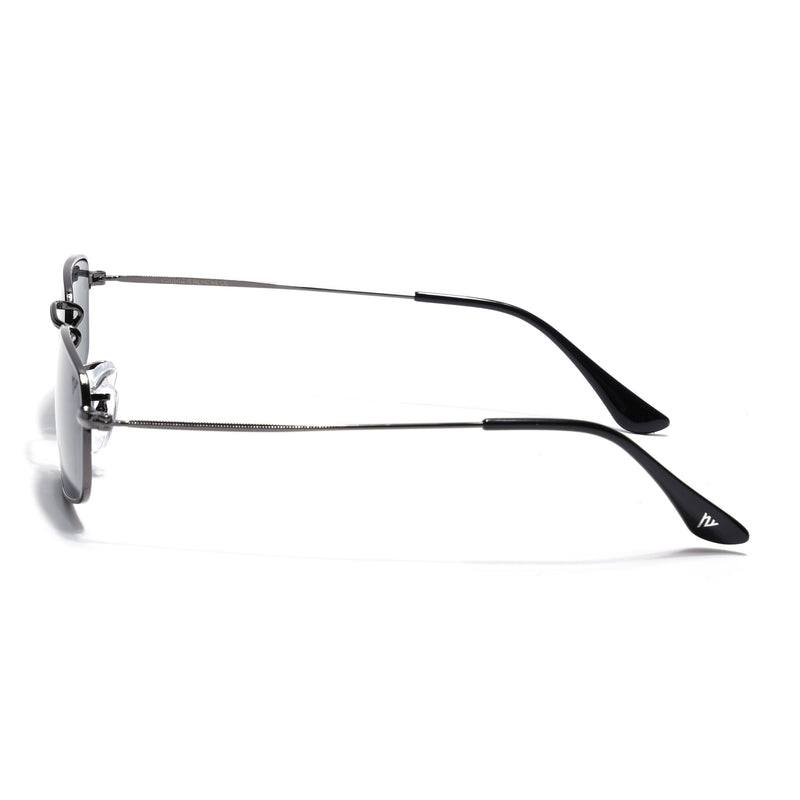 Malana | Black Rectangle Sunglasses | Grey Frame - MG7553