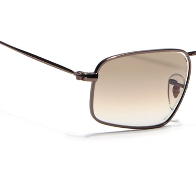 Malana |  Brown & Clear Rectangle Sunglasses| Brown Frame - MG7558