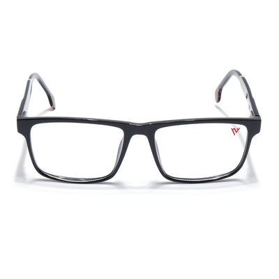 Voyage Shine Black Square Eyeglasses for Men & Women (V42001MG4765-C1)