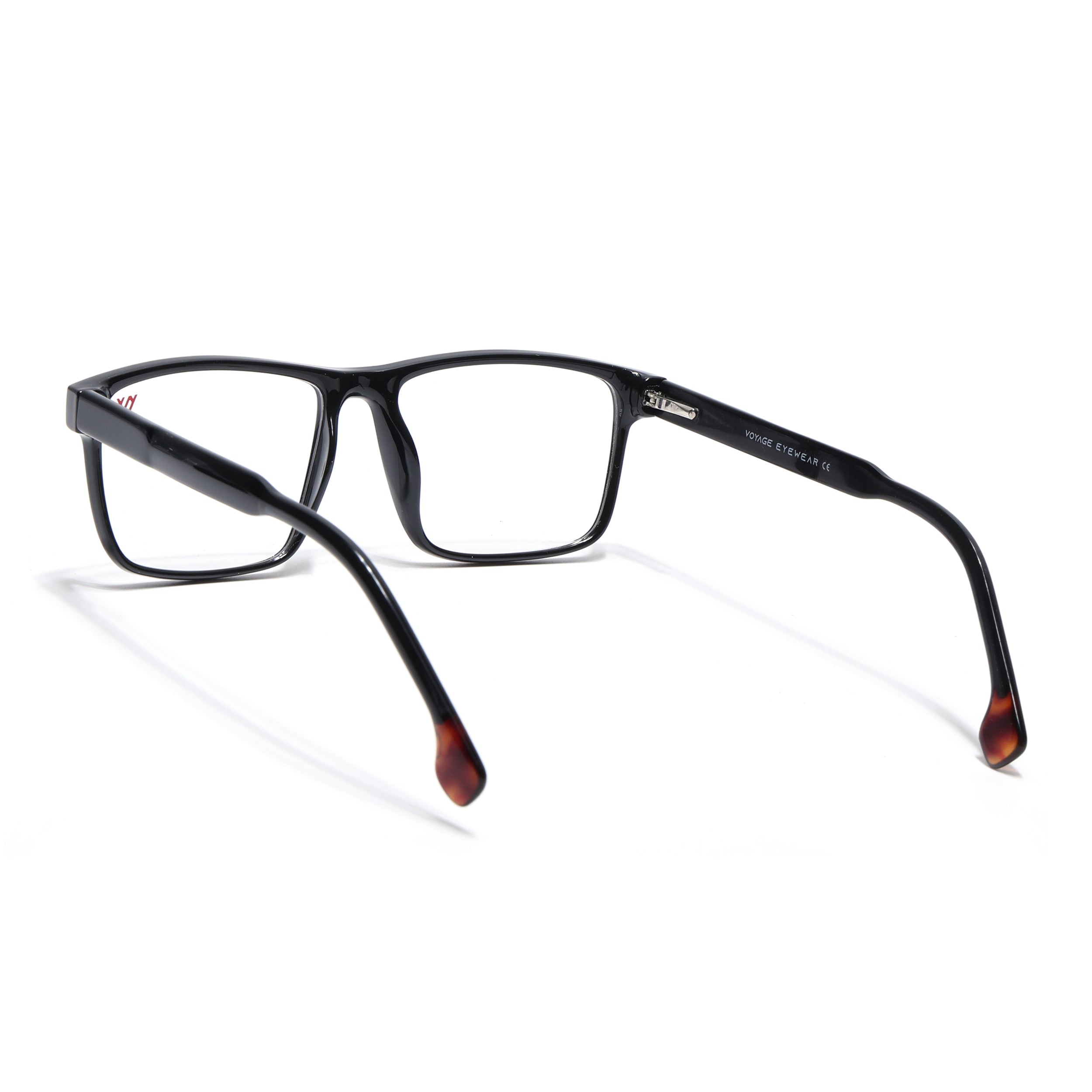 Voyage Shine Black Square Eyeglasses for Men & Women (V42001MG4765-C1)