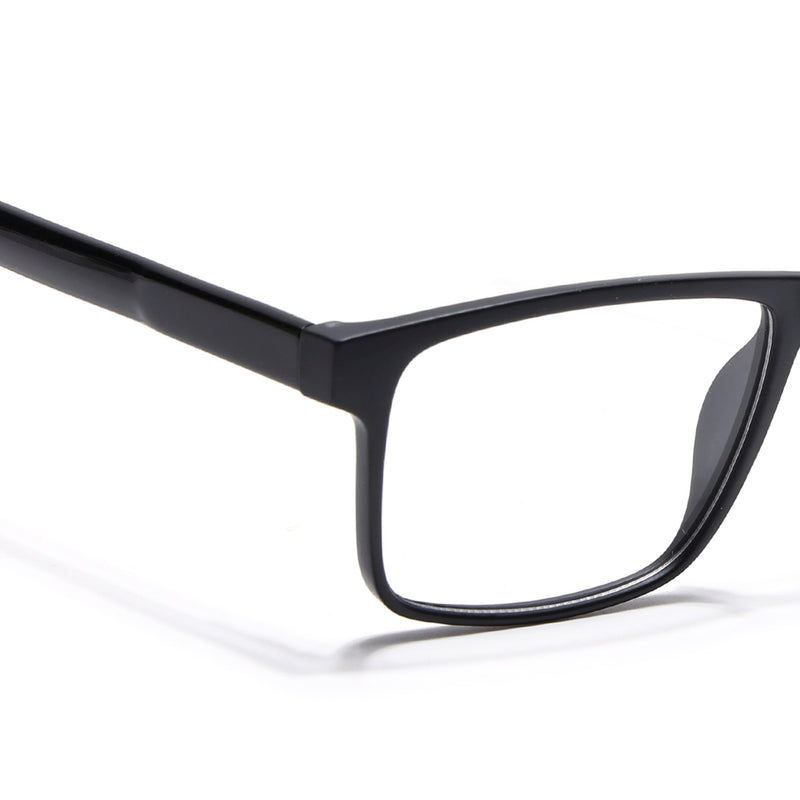 Voyage Matt Black Square Eyeglasses for Men & Women (V42001MG4766-C2)
