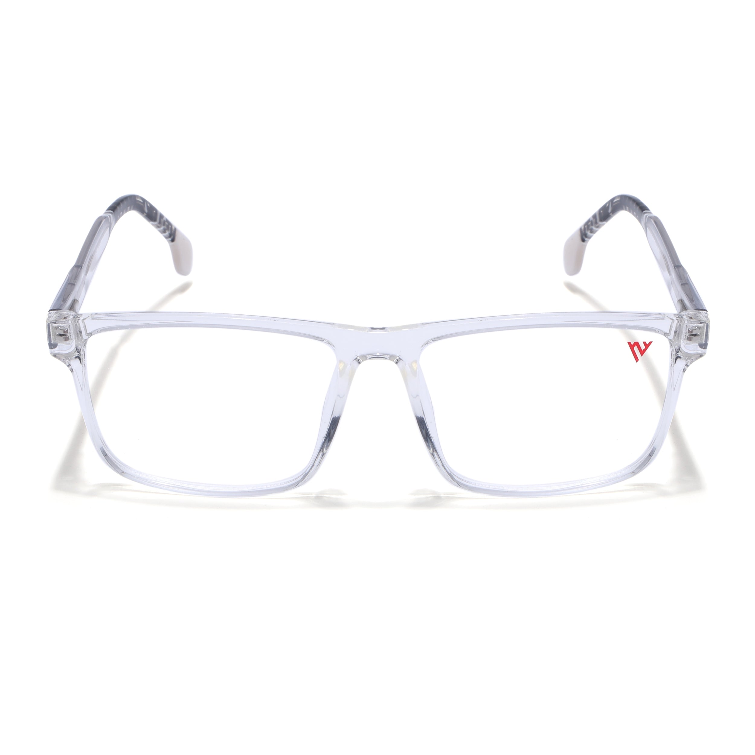 Voyage Transparent & Black Square Eyeglasses for Men & Women (V42001MG4767-C3)