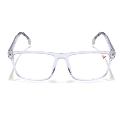 Voyage Transparent & Black Square Eyeglasses for Men & Women (V42001MG4767-C3)