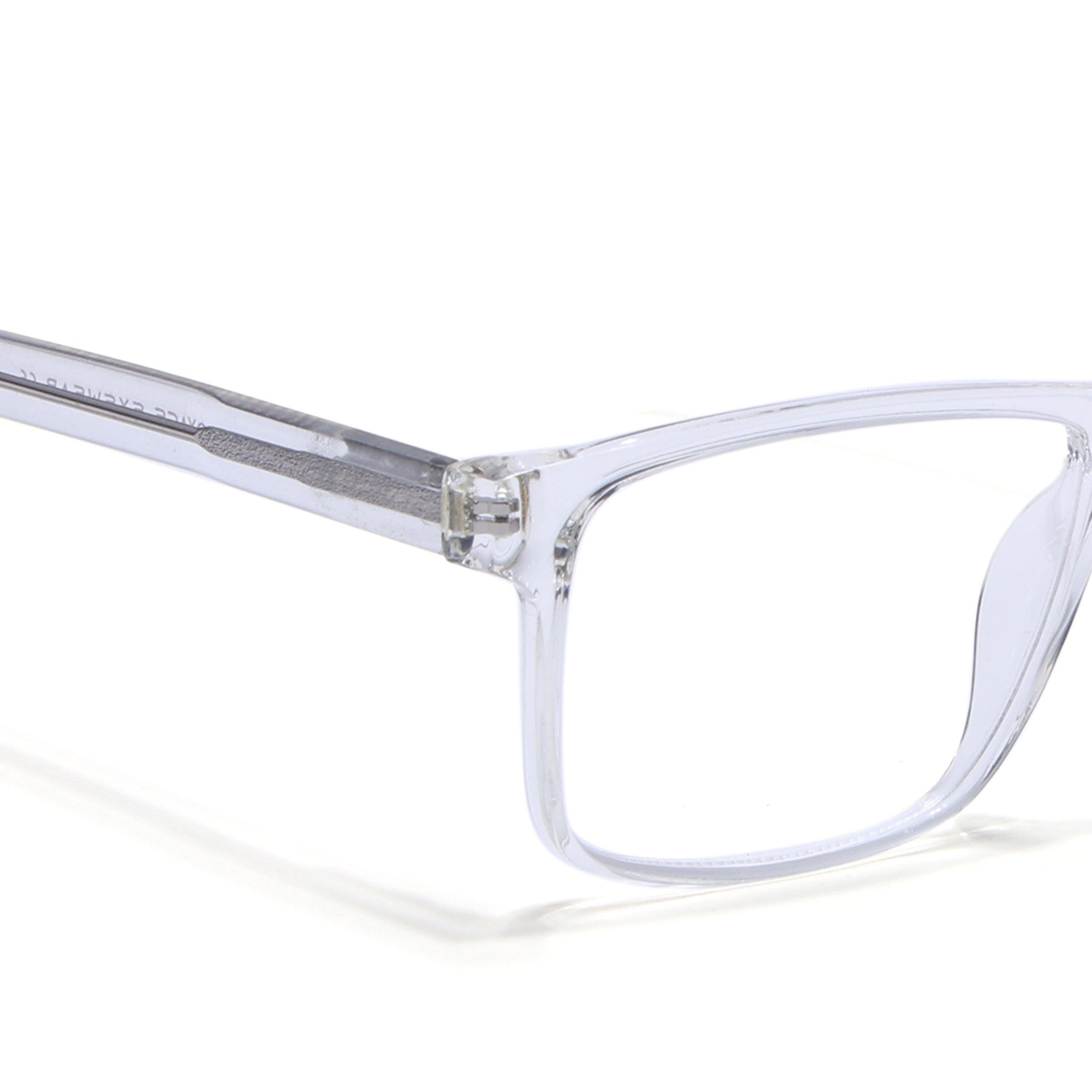 Voyage Transparent & Black Square Eyeglasses for Men & Women (V42001MG4767-C3)