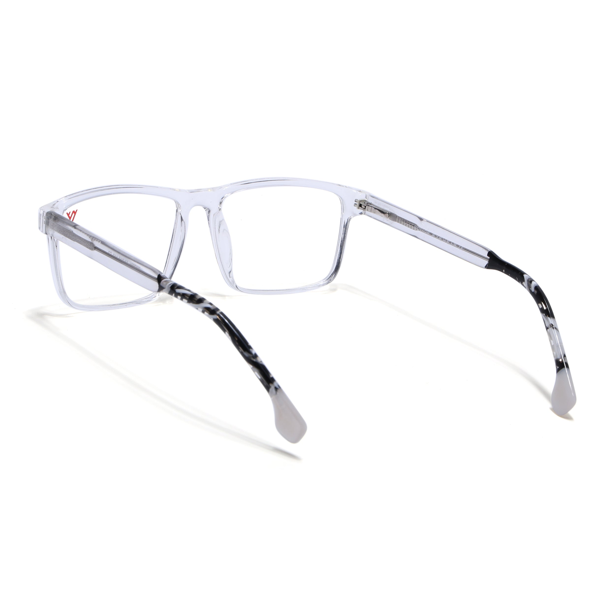 Voyage Transparent & Black Square Eyeglasses for Men & Women (V42001MG4767-C3)