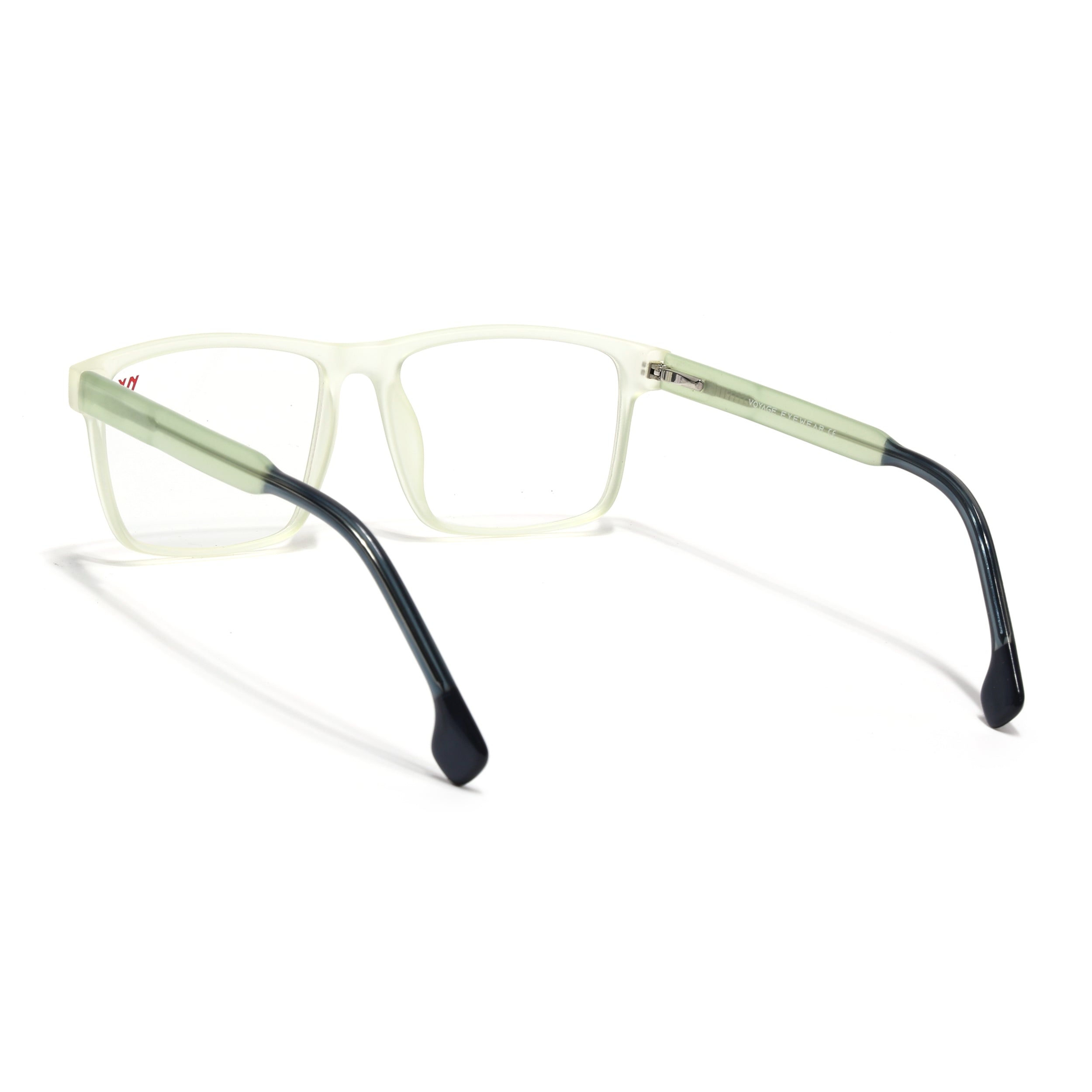 Voyage Transparent Yellow Square Eyeglasses for Men & Women (V42001MG4768-C4)