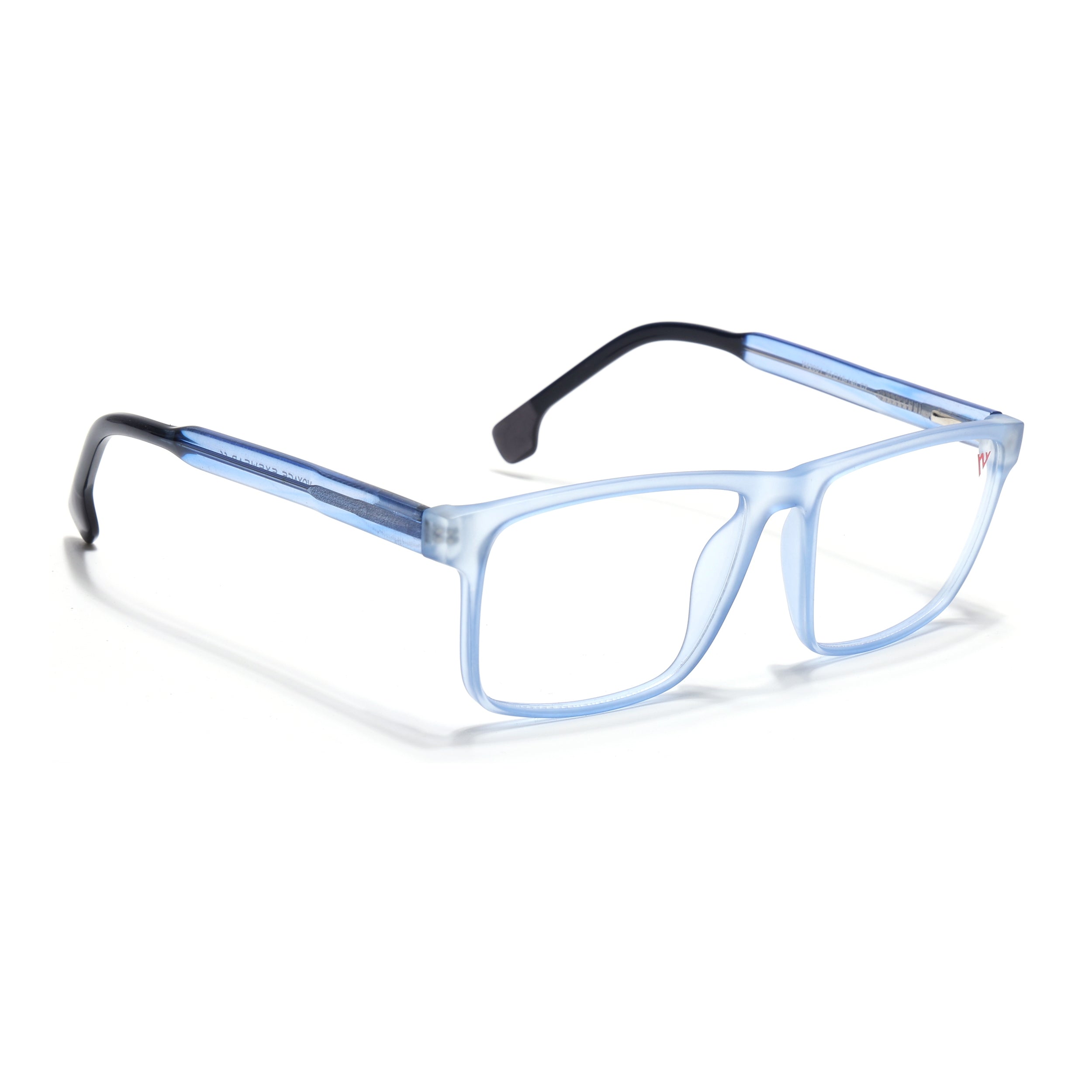 Voyage Transparent Blue Square Eyeglasses for Men & Women (V42001MG4769-C5)