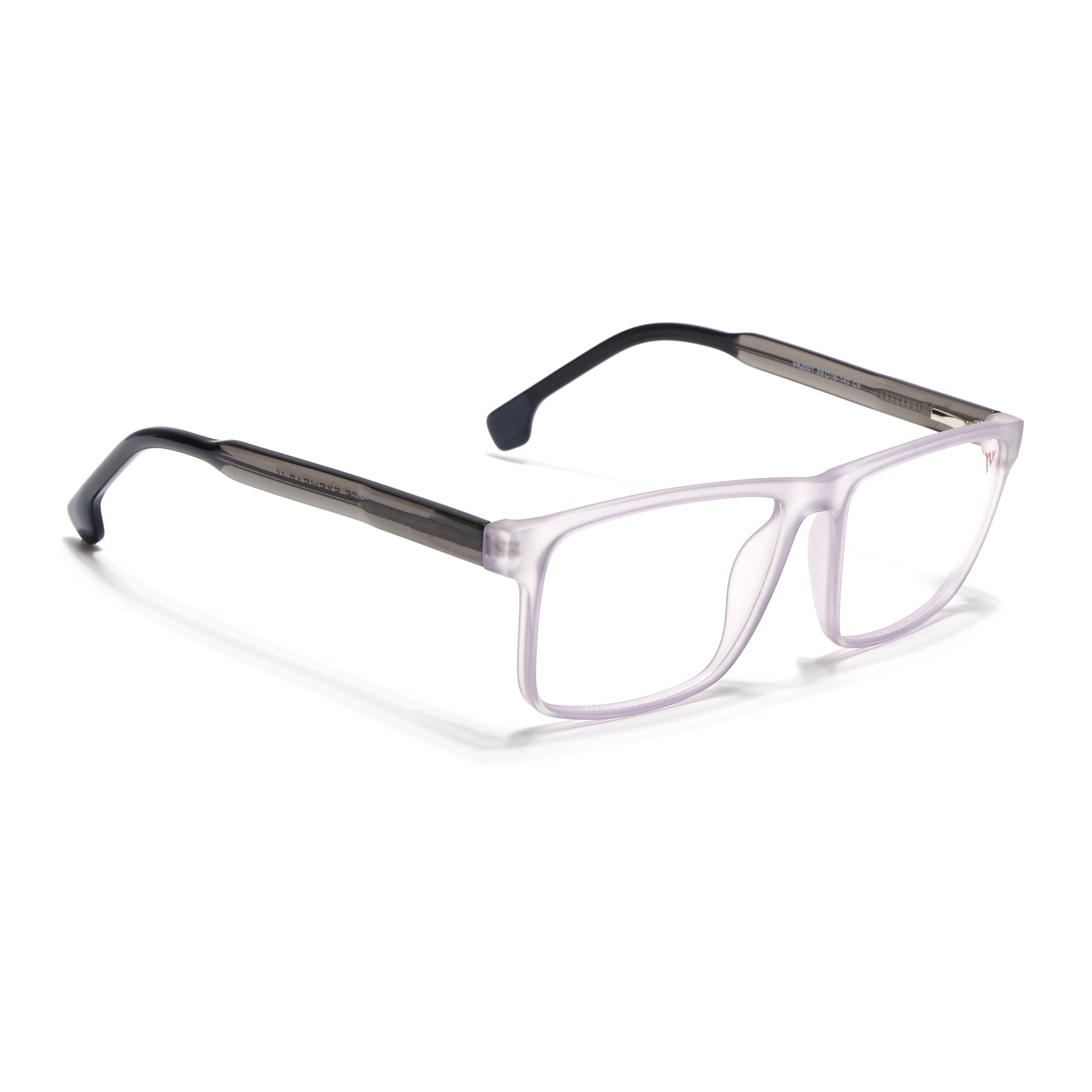 Voyage Transparent Purple Square Eyeglasses for Men & Women (V42001MG4770-C6)