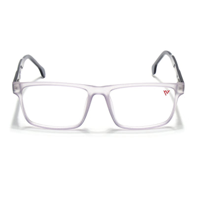 Voyage Transparent Purple Square Eyeglasses for Men & Women (V42001MG4770-C6)
