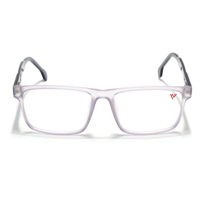 Voyage Transparent Purple Square Eyeglasses for Men & Women (V42001MG4770-C6)