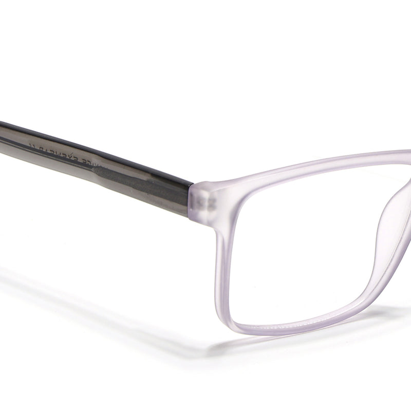 Voyage Transparent Purple Square Eyeglasses for Men & Women (V42001MG4770-C6)