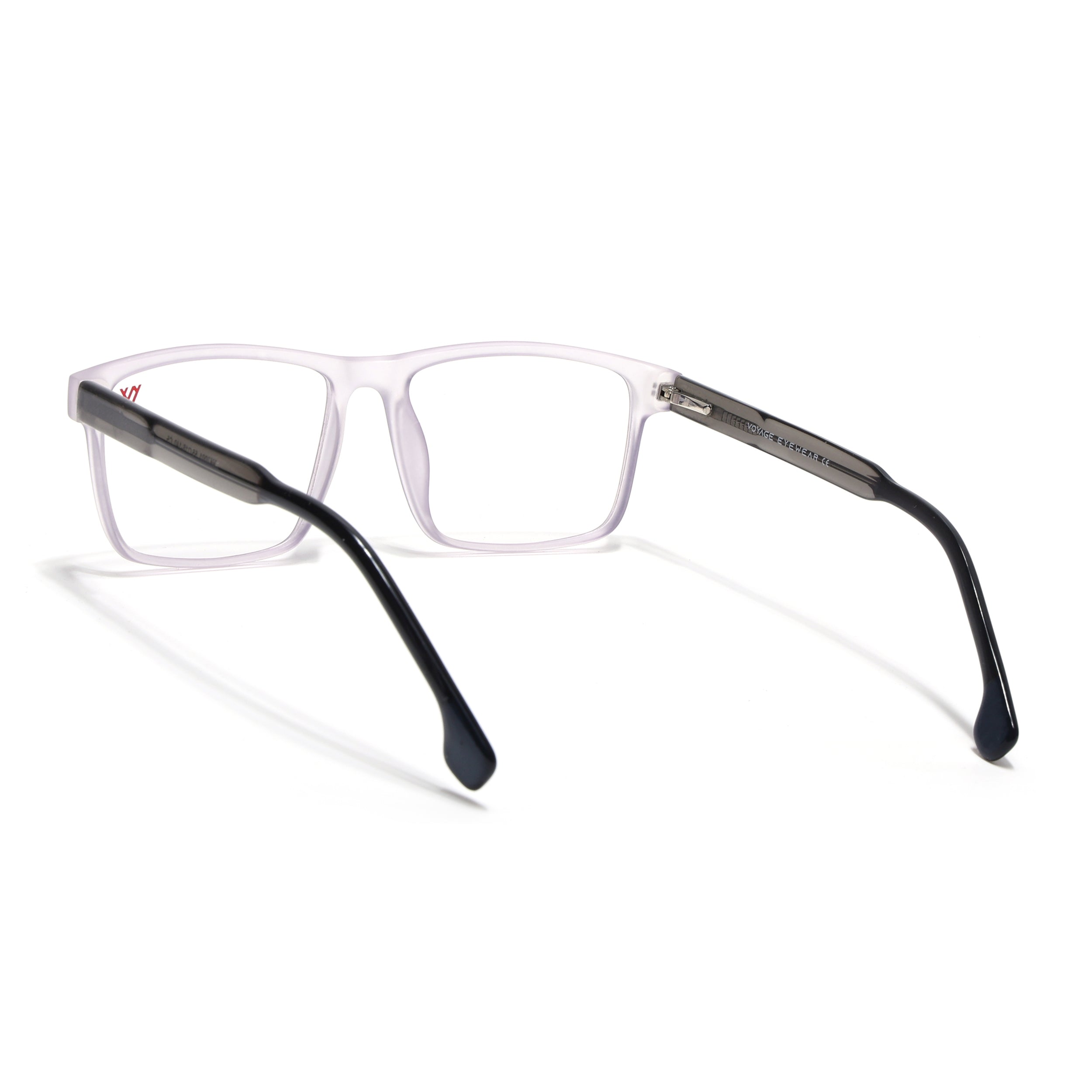 Voyage Transparent Purple Square Eyeglasses for Men & Women (V42001MG4770-C6)