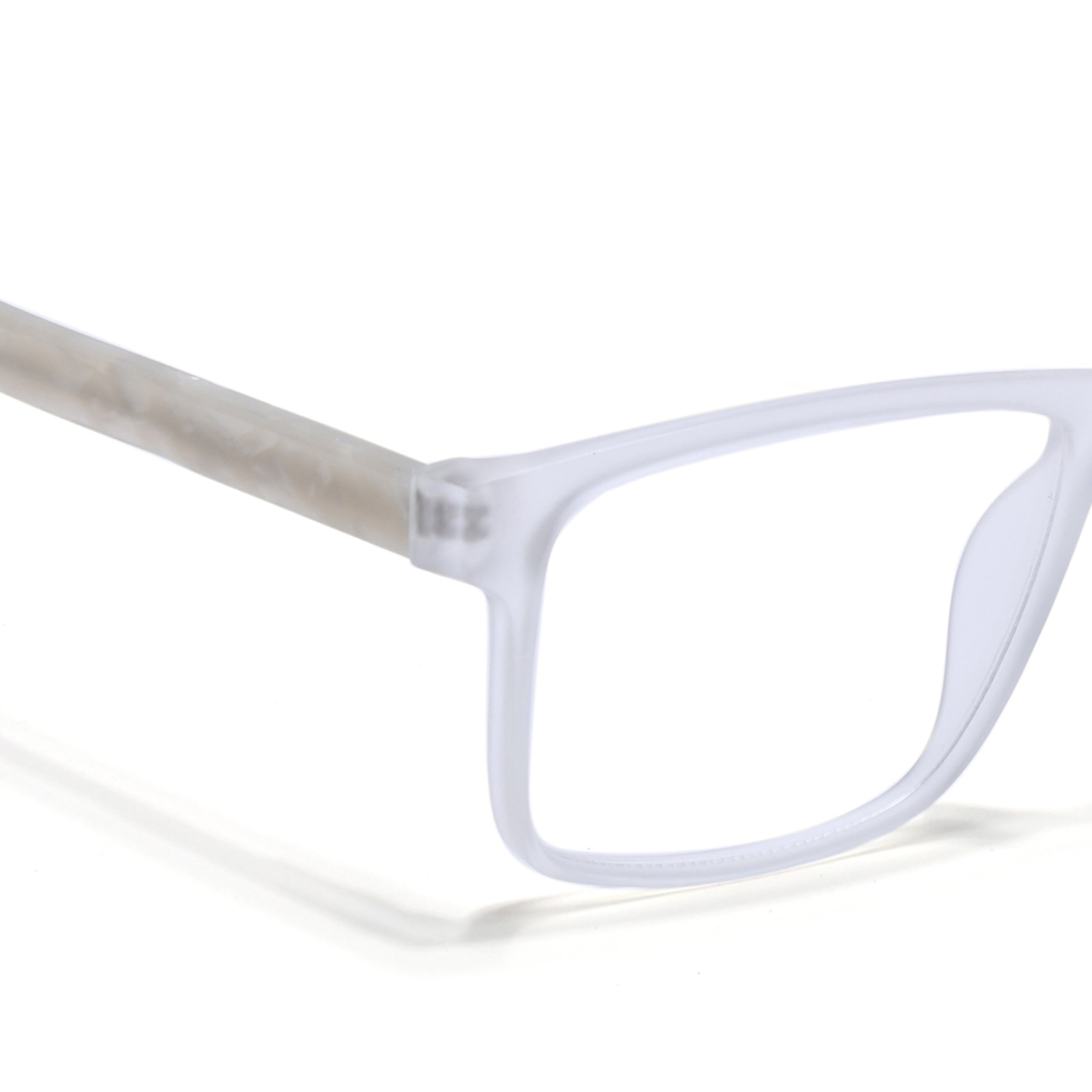 Voyage Transparent Square Eyeglasses for Men & Women (V42001MG4771-C7)