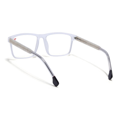 Voyage Transparent Square Eyeglasses for Men & Women (V42001MG4771-C7)