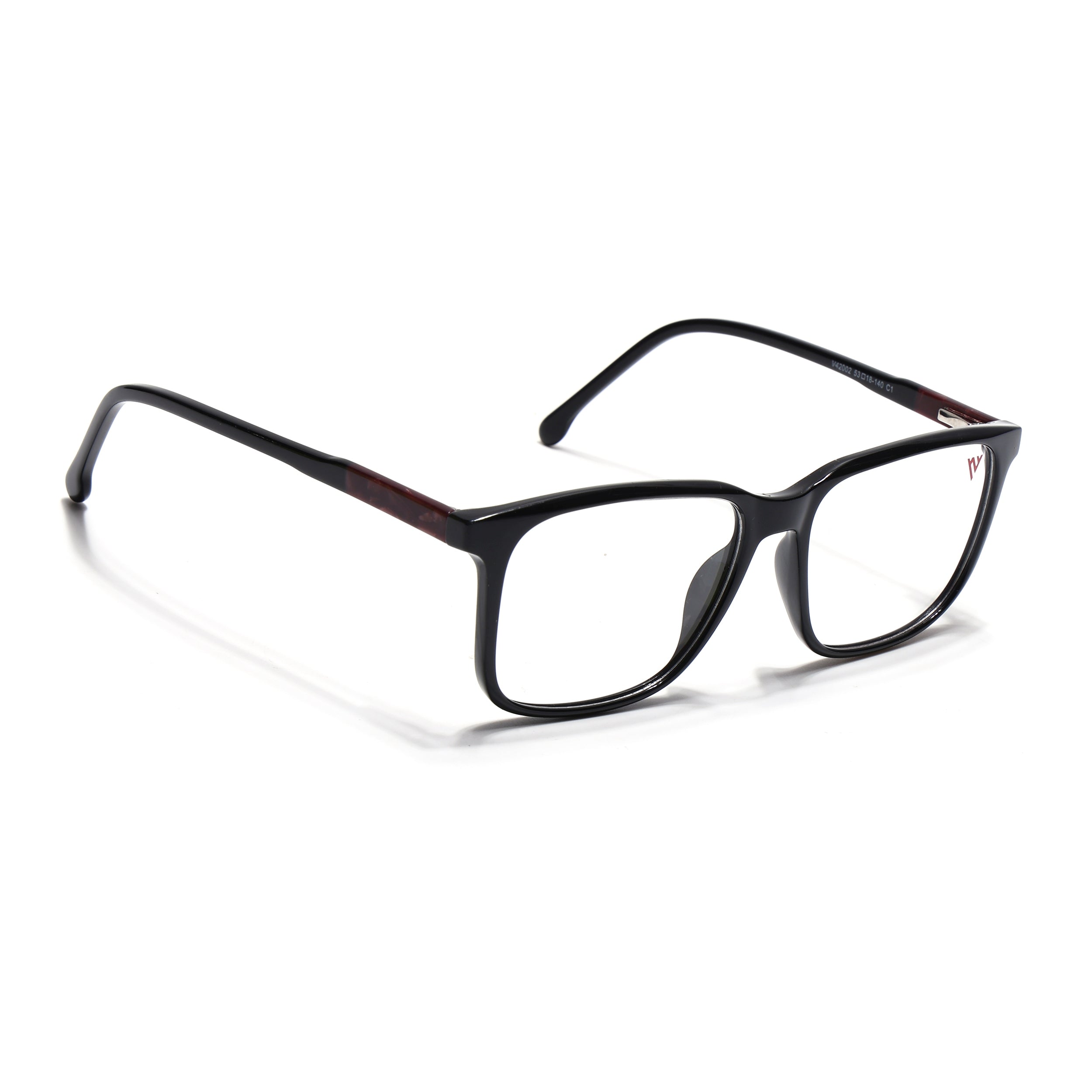 Voyage Shine Black Square Eyeglasses for Men & Women (V42002MG4772-C1)