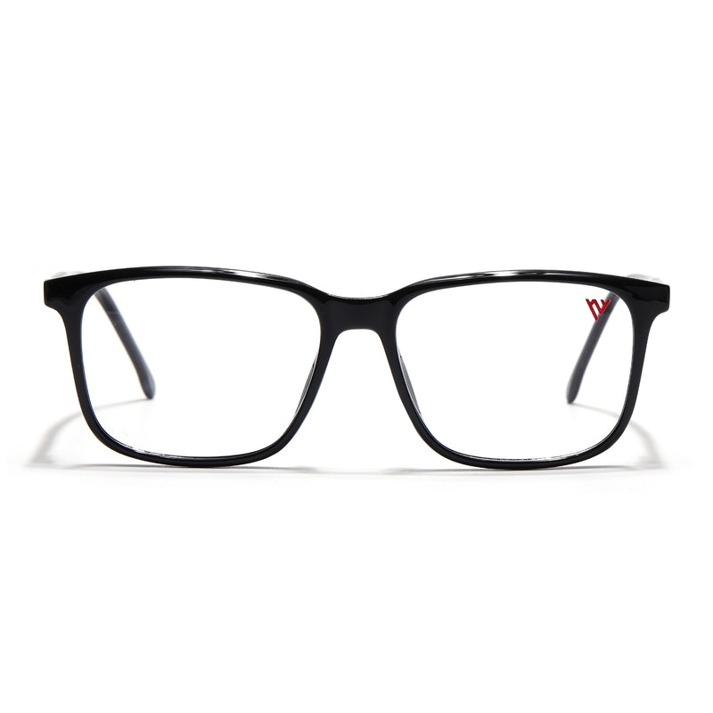 Voyage Shine Black Square Eyeglasses for Men & Women (V42002MG4772-C1)