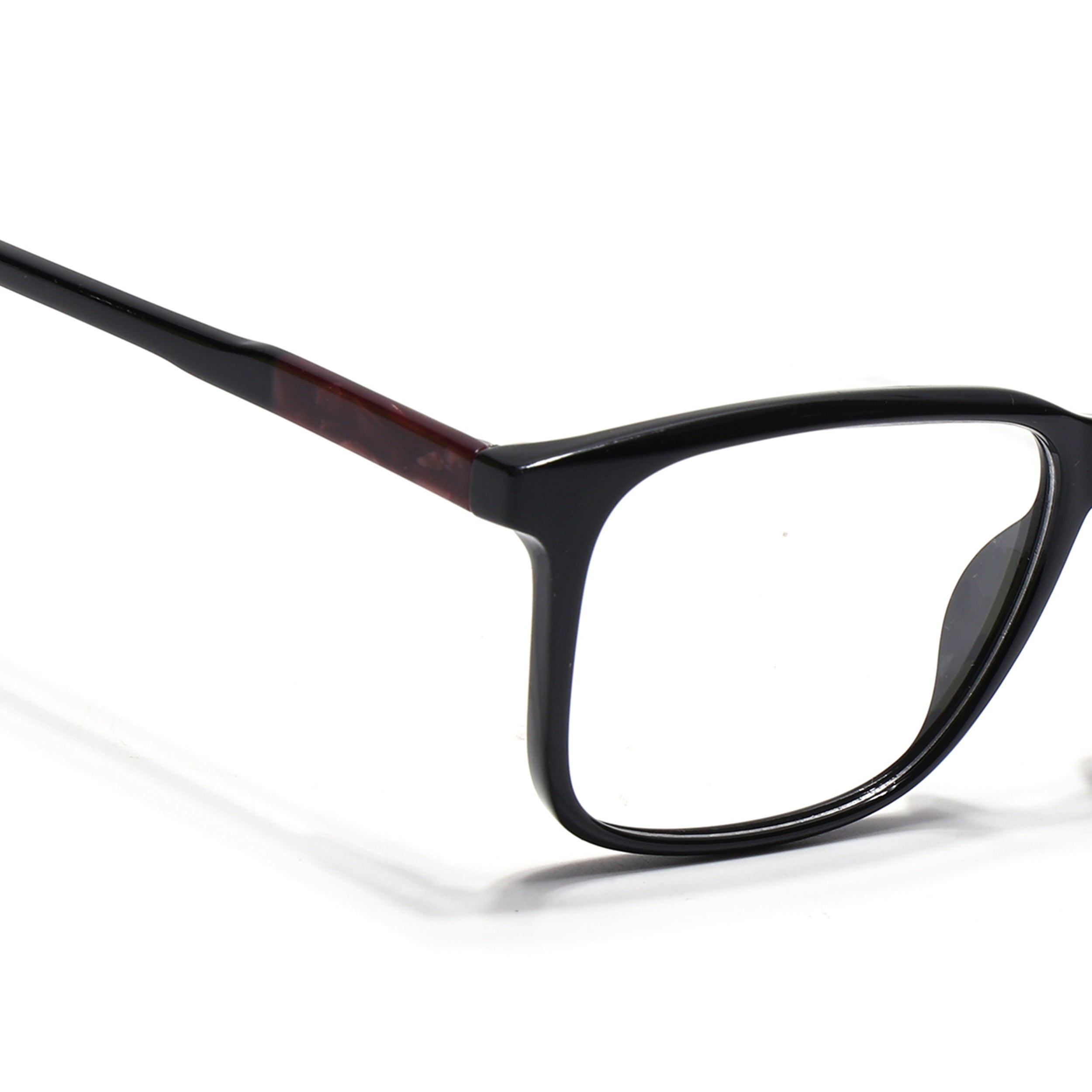 Voyage Shine Black Square Eyeglasses for Men & Women (V42002MG4772-C1)