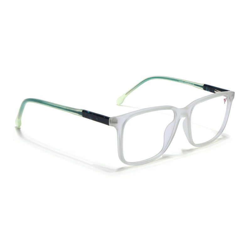 Voyage Transparent Yellow Square Eyeglasses for Men & Women (V42002MG4775-C4)