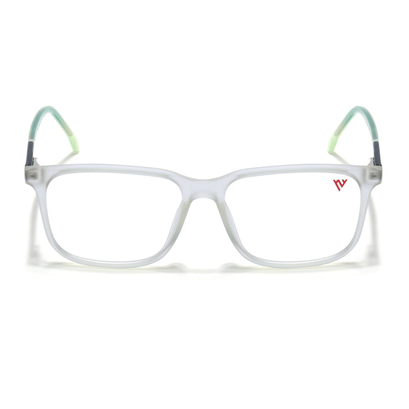 Voyage Transparent Yellow Square Eyeglasses for Men & Women (V42002MG4775-C4)