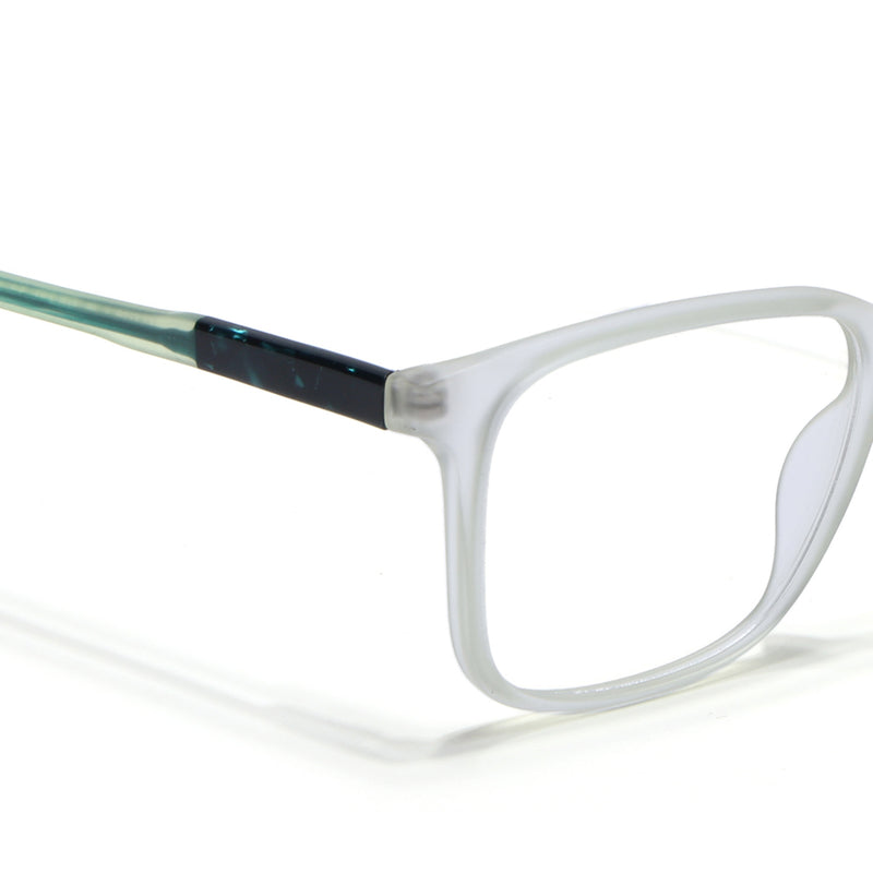 Voyage Transparent Yellow Square Eyeglasses for Men & Women (V42002MG4775-C4)