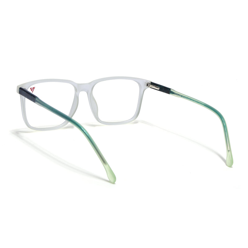 Voyage Transparent Yellow Square Eyeglasses for Men & Women (V42002MG4775-C4)