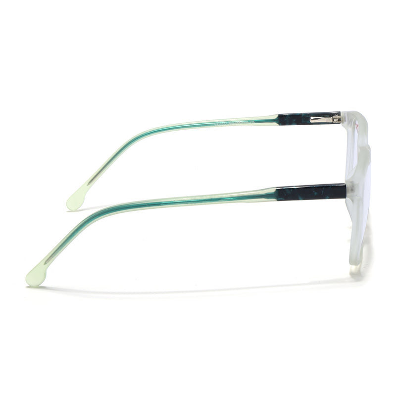 Voyage Transparent Yellow Square Eyeglasses for Men & Women (V42002MG4775-C4)