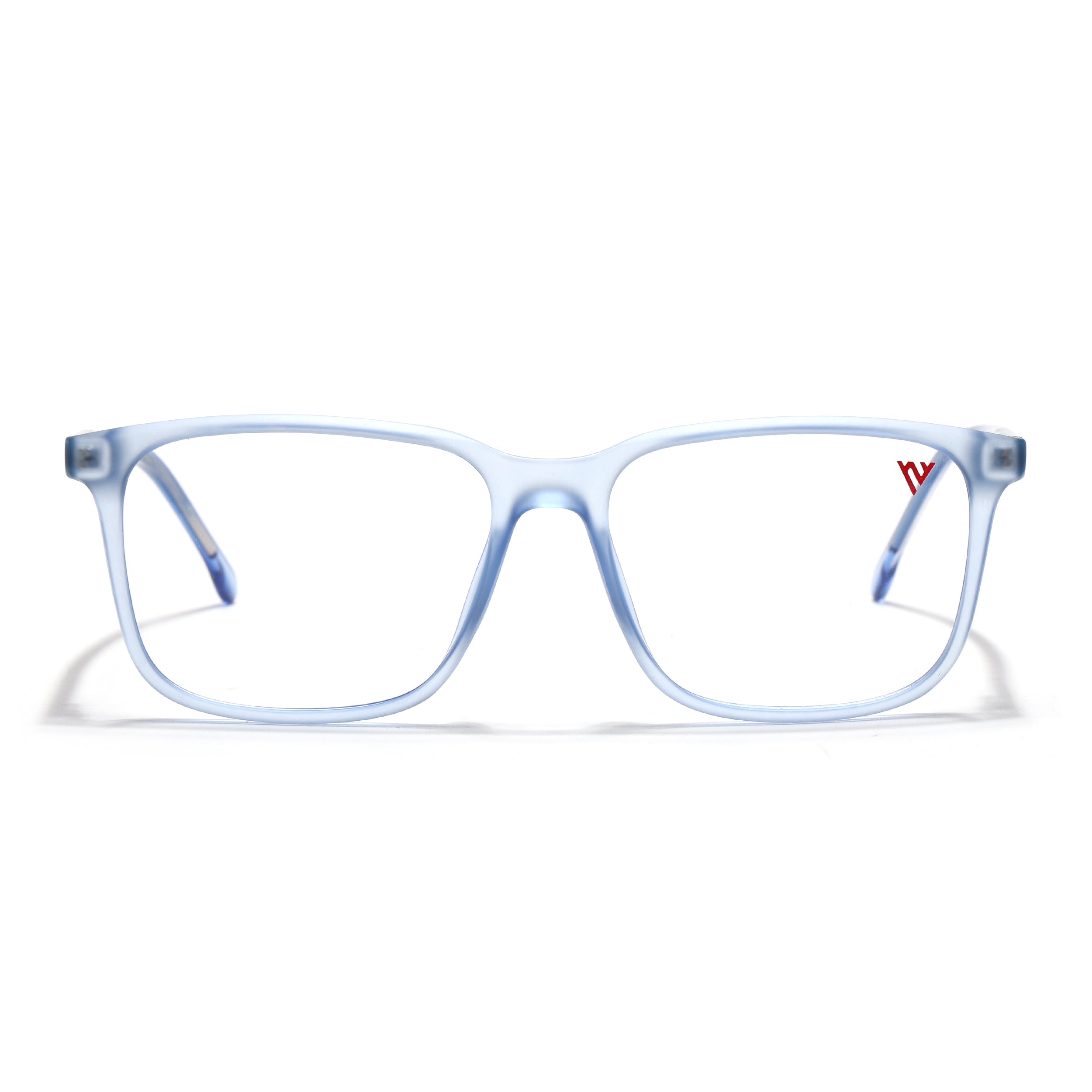 Voyage Transparent Blue Square Eyeglasses for Men & Women (V42002MG4776-C5)