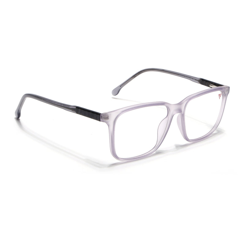 Voyage Transparent Purple Square Eyeglasses for Men & Women (V42002MG4777-C6)
