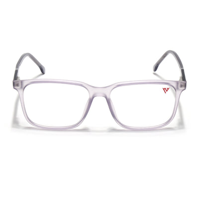 Voyage Transparent Purple Square Eyeglasses for Men & Women (V42002MG4777-C6)