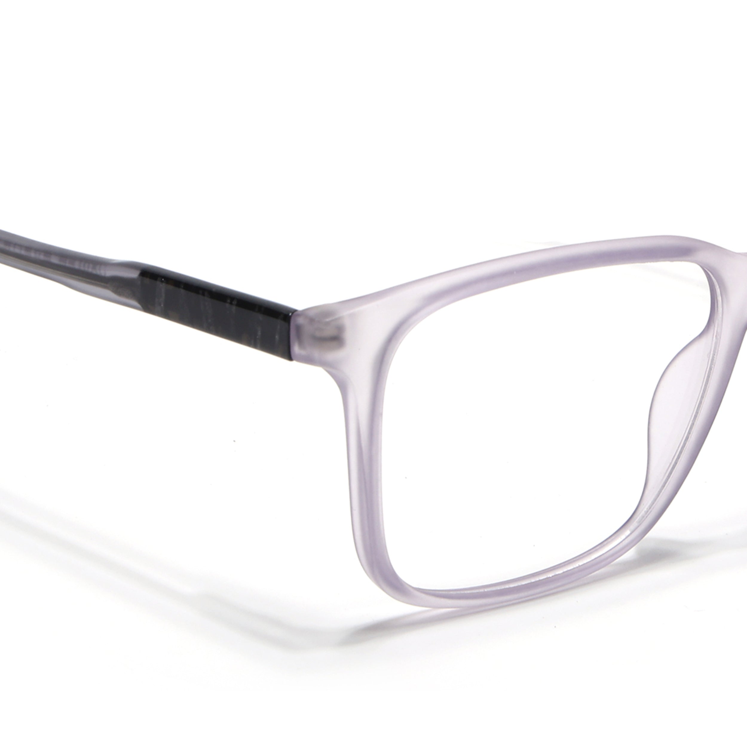 Voyage Transparent Purple Square Eyeglasses for Men & Women (V42002MG4777-C6)