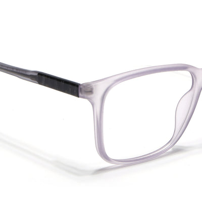 Voyage Transparent Purple Square Eyeglasses for Men & Women (V42002MG4777-C6)
