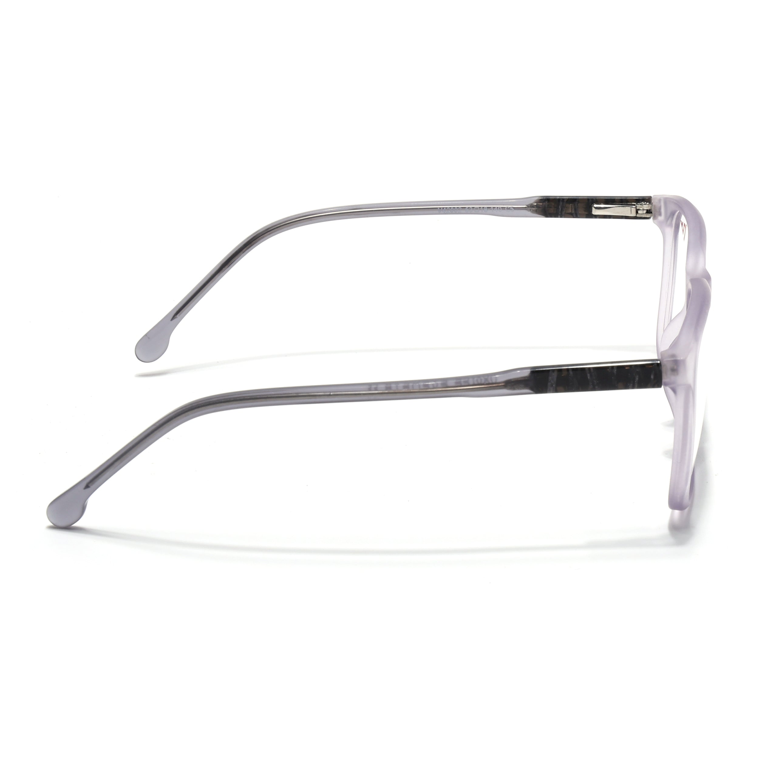 Voyage Transparent Purple Square Eyeglasses for Men & Women (V42002MG4777-C6)
