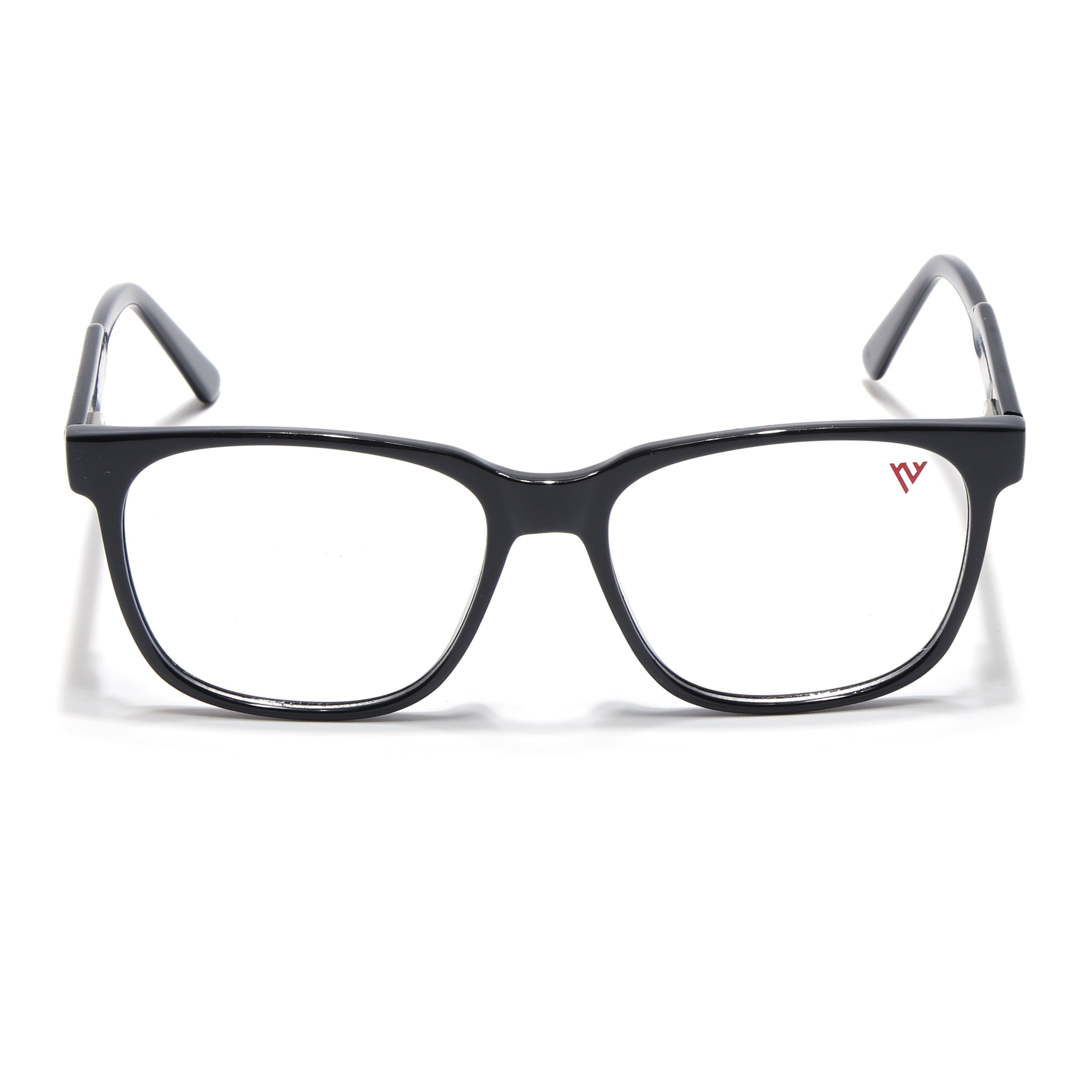 Voyage Shine Black Square Eyeglasses for Men & Women (V42003MG4779-C1)