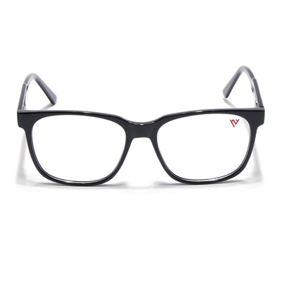 Voyage Shine Black Square Eyeglasses for Men & Women (V42003MG4779-C1)