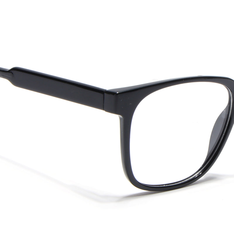 Voyage Shine Black Square Eyeglasses for Men & Women (V42003MG4779-C1)