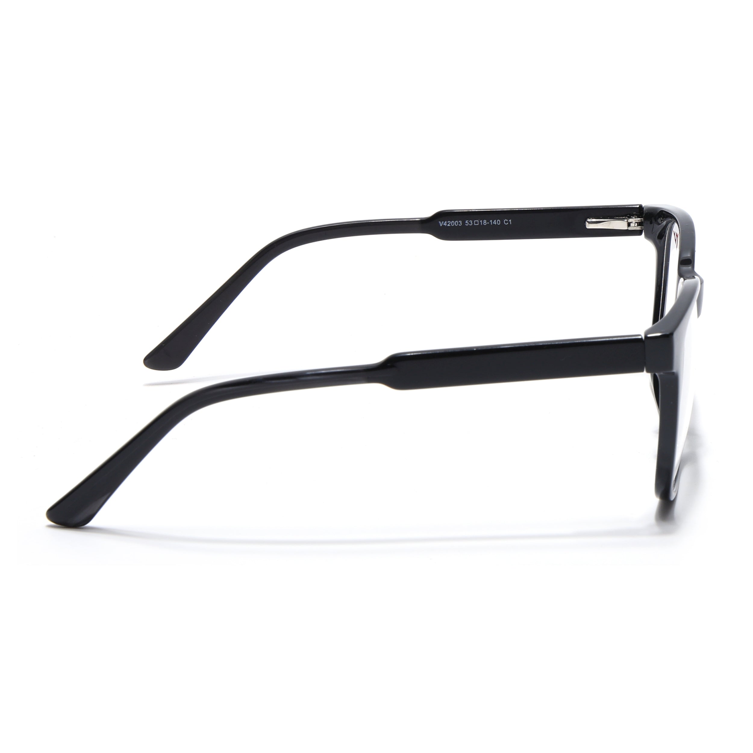 Voyage Shine Black Square Eyeglasses for Men & Women (V42003MG4779-C1)