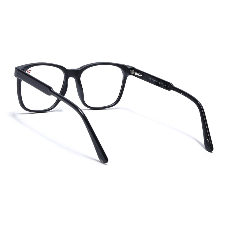 Voyage Matt Black Square Eyeglasses for Men & Women (V42003MG4780-C2)