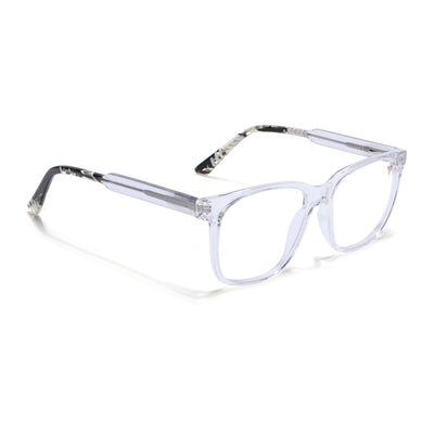 Voyage Transparent & Black Square Eyeglasses for Men & Women (V42003MG4781-C3)