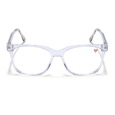 Voyage Transparent & Black Square Eyeglasses for Men & Women (V42003MG4781-C3)
