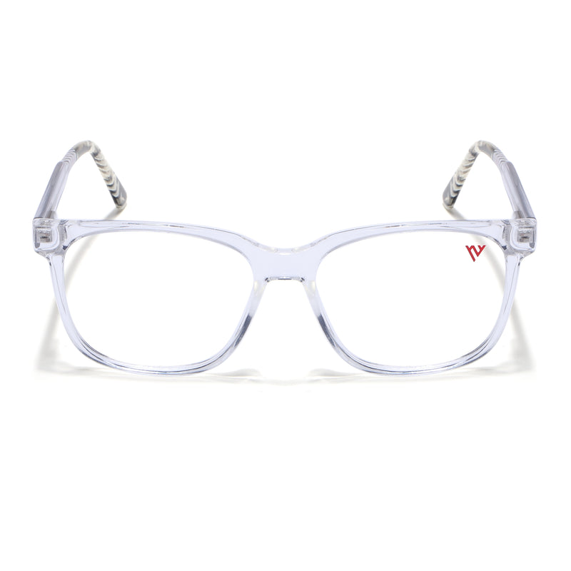 Voyage Transparent & Black Square Eyeglasses for Men & Women (V42003MG4781-C3)