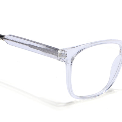Voyage Transparent & Black Square Eyeglasses for Men & Women (V42003MG4781-C3)
