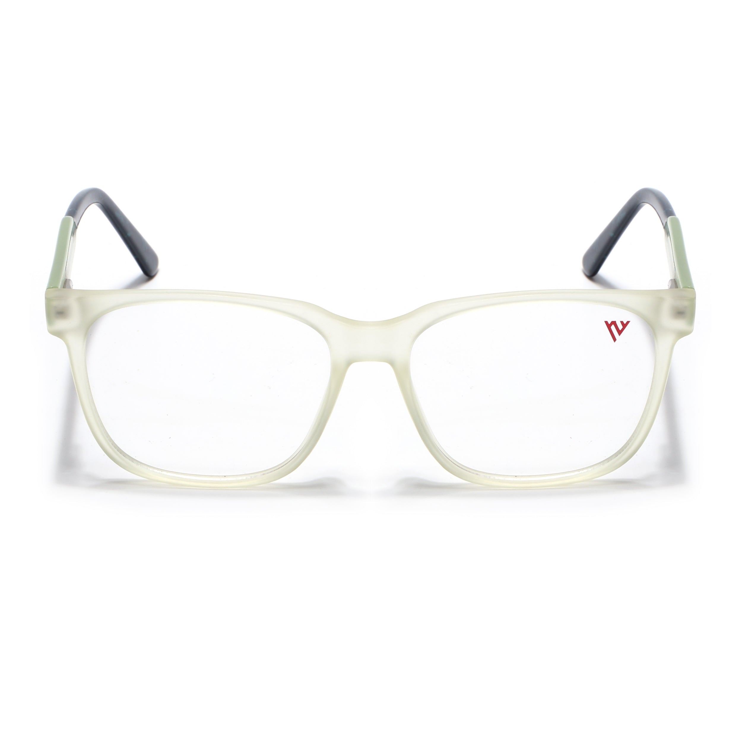 Voyage Transparent Yellow Square Eyeglasses for Men & Women (V42003MG4782-C4)