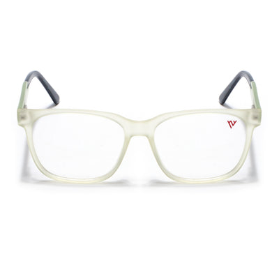 Voyage Transparent Yellow Square Eyeglasses for Men & Women (V42003MG4782-C4)