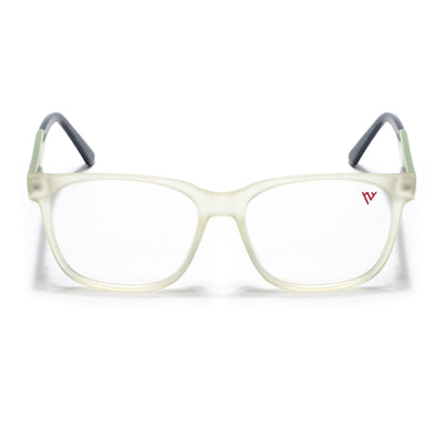 Voyage Transparent Yellow Square Eyeglasses for Men & Women (V42003MG4782-C4)