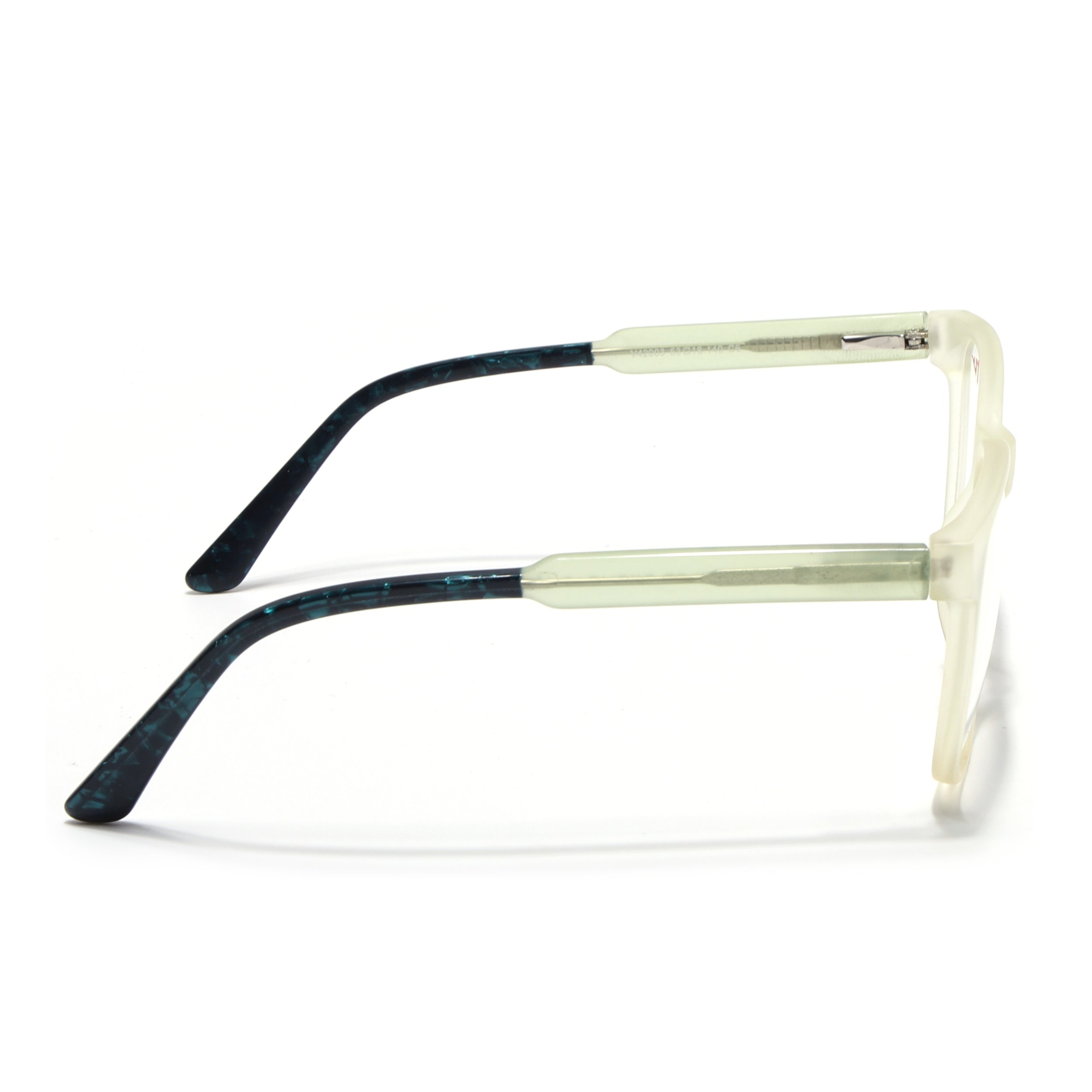 Voyage Transparent Yellow Square Eyeglasses for Men & Women (V42003MG4782-C4)
