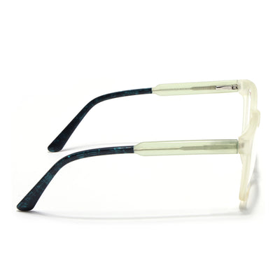 Voyage Transparent Yellow Square Eyeglasses for Men & Women (V42003MG4782-C4)