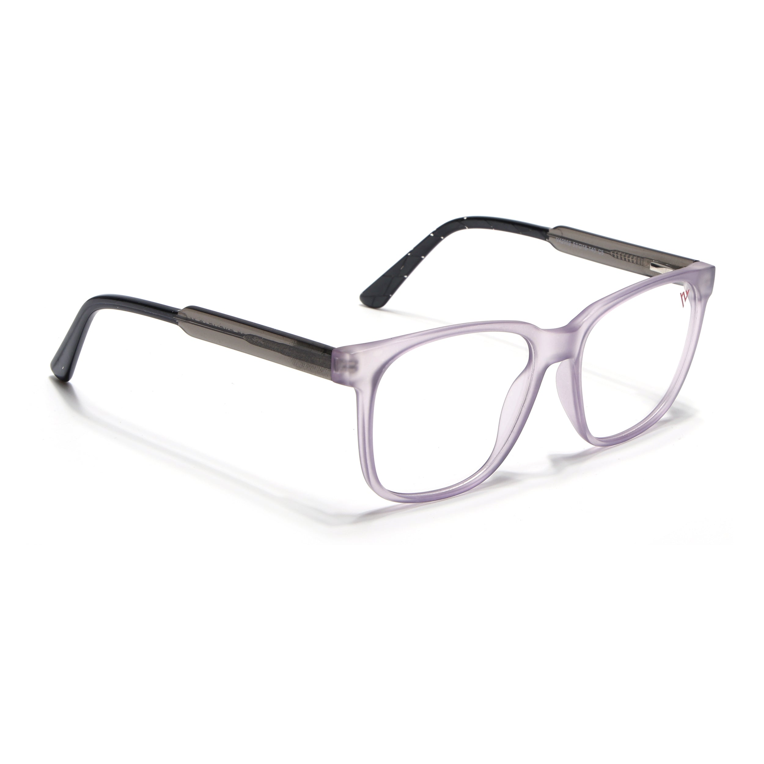 Voyage Transparent Purple Square Eyeglasses for Men & Women (V42003MG4784-C6)