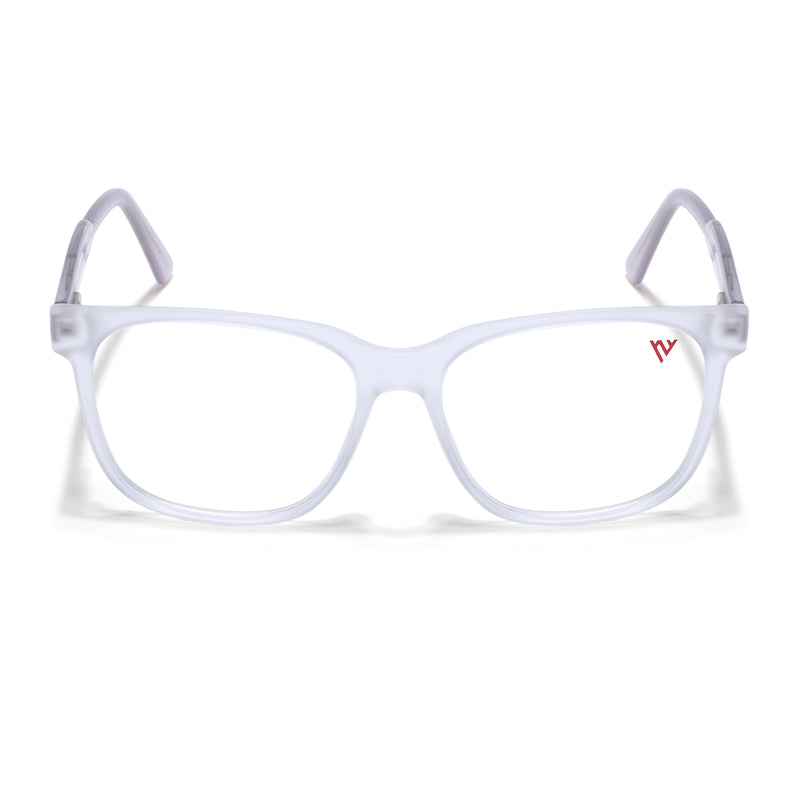 Voyage Transparent Square Eyeglasses for Men & Women (V42003MG4785-C7)
