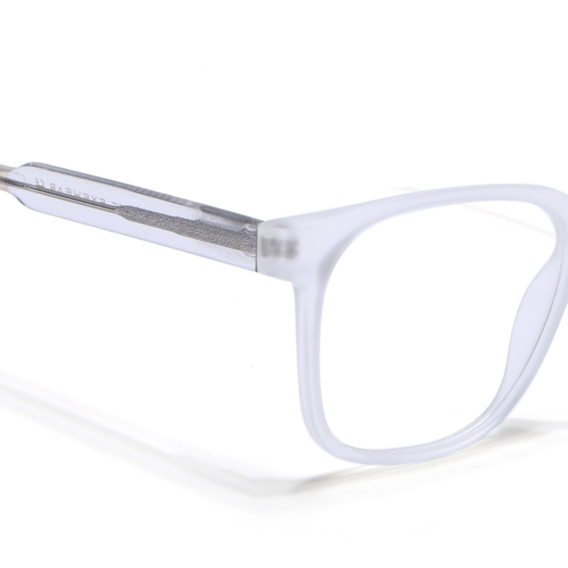 Voyage Transparent Square Eyeglasses for Men & Women (V42003MG4785-C7)