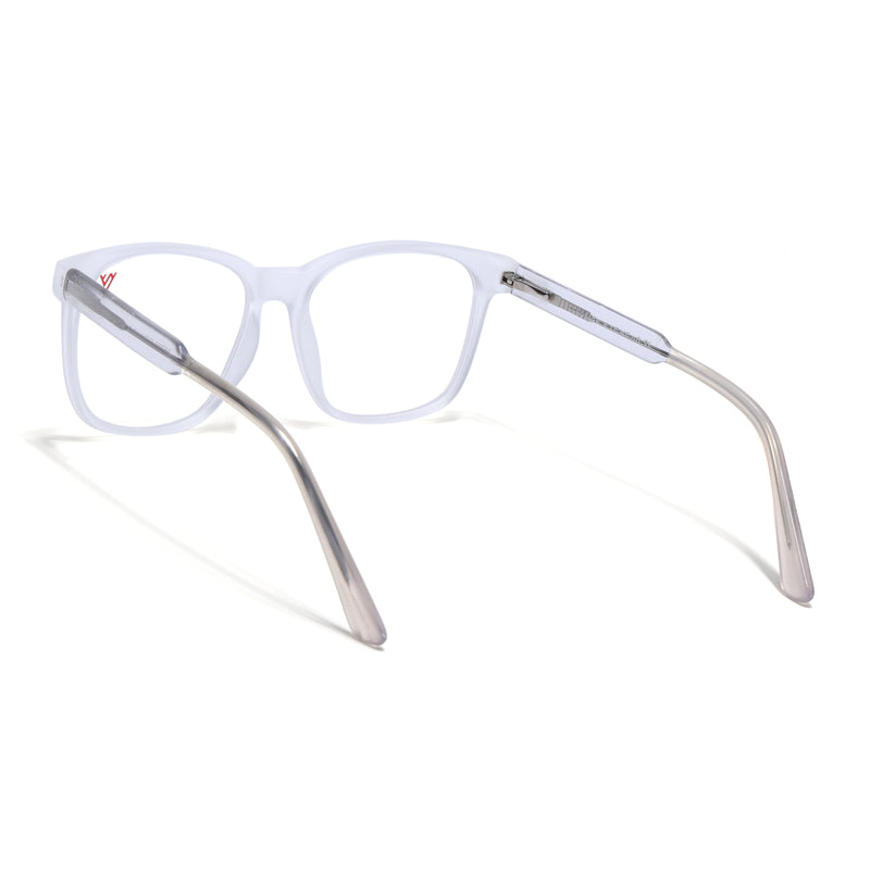 Voyage Transparent Square Eyeglasses for Men & Women (V42003MG4785-C7)